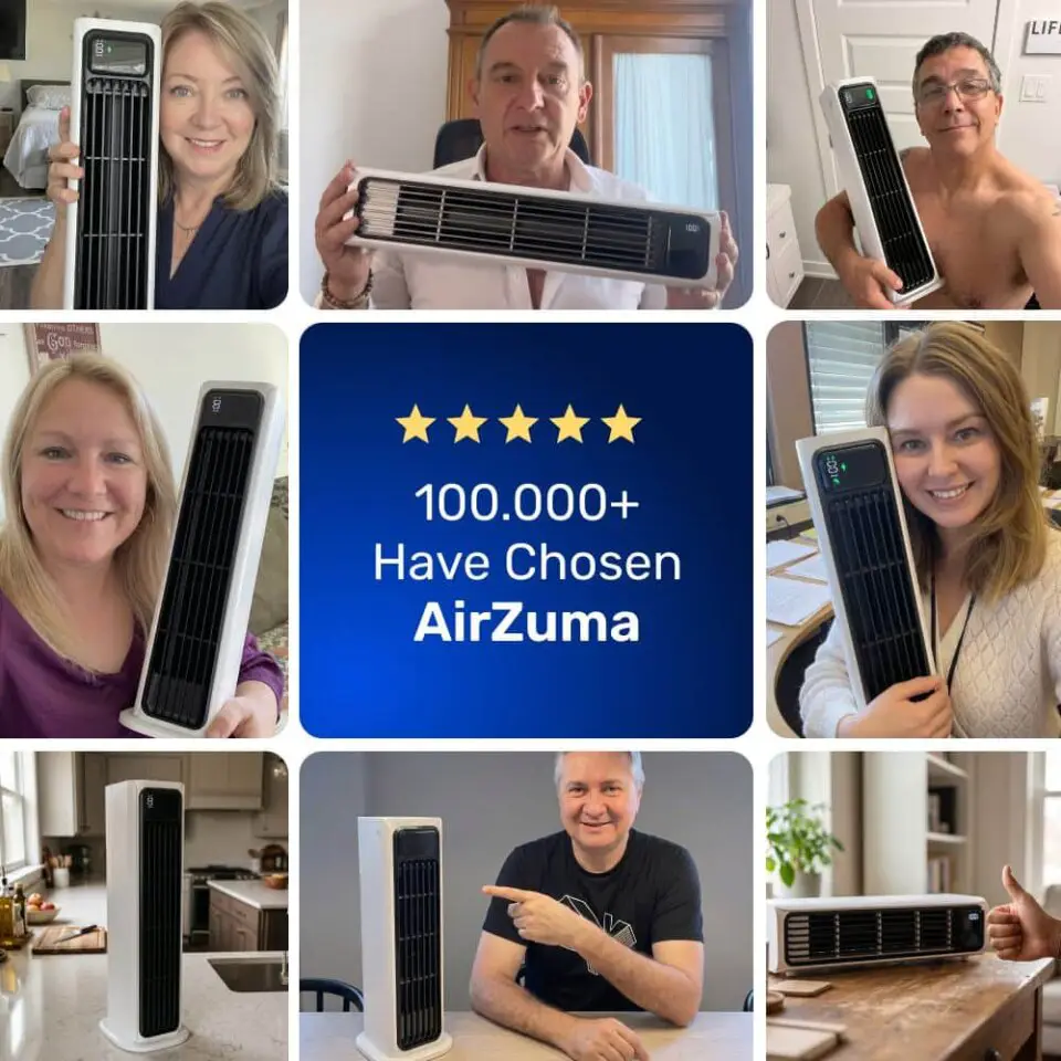 AirZuma klantfoto's – meer dan 100.000 tevreden kopers wereldwijd kozen voor AirZuma